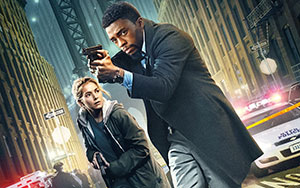 Sienna Miller and Chadwick Boseman in Brian Kirk`s action-thriller `21 Bridges`